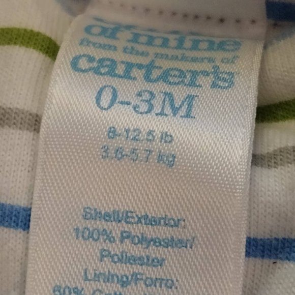 Child of Mine Carter's Fleece Bunting/Pram 0-3M - Picture 3 of 3